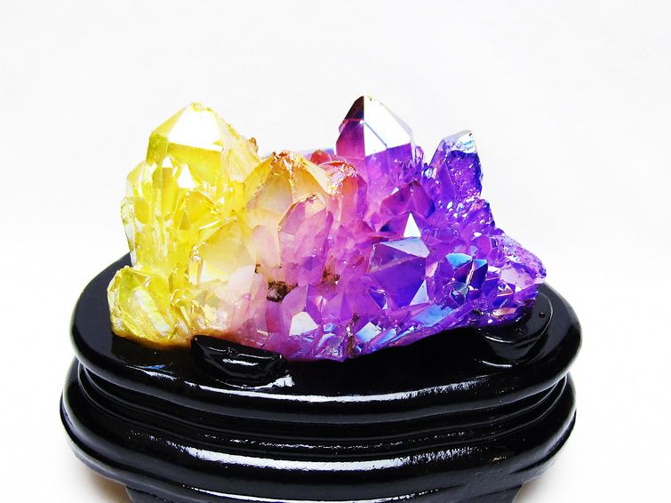 パワーストーン 天然石 オーラ水晶 オーラクリスタル クラスター