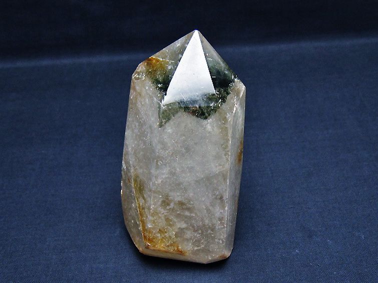 パワーストーン 天然石 ガーデン水晶六角柱[T222-2393]