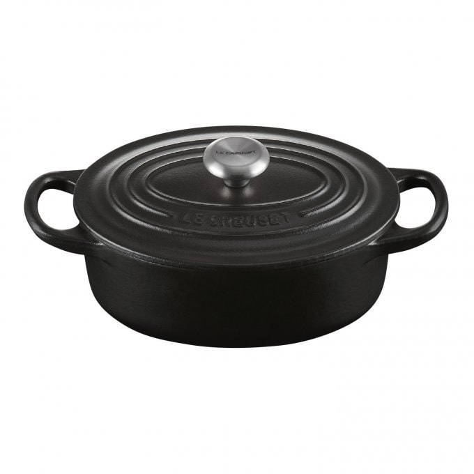 ル・クルーゼ シグニチャー ココット・オーバル(マットブラック