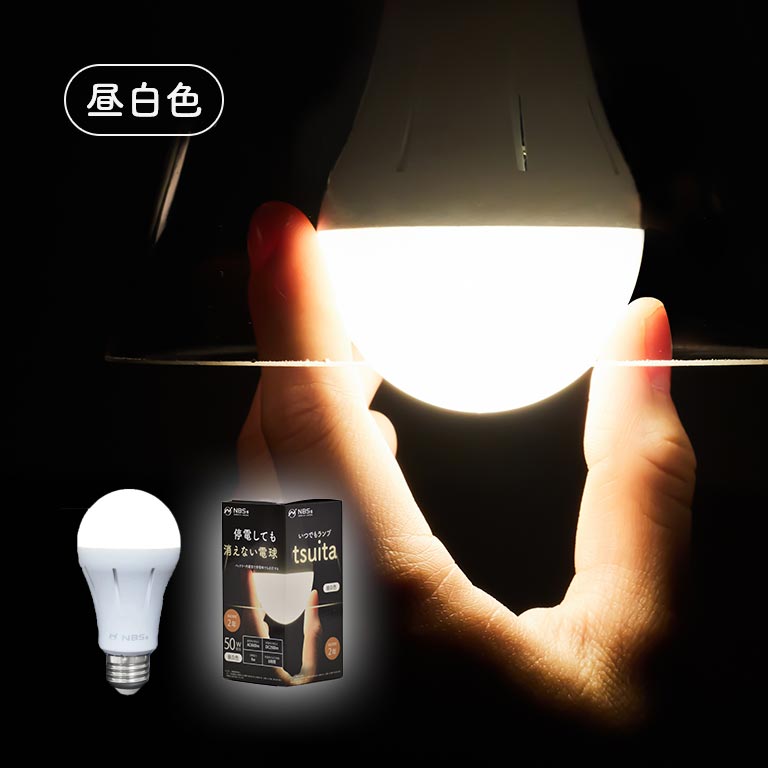 停電でも消えない電球 いつでもランプ tsuita ツイタ 4個セット 【通常