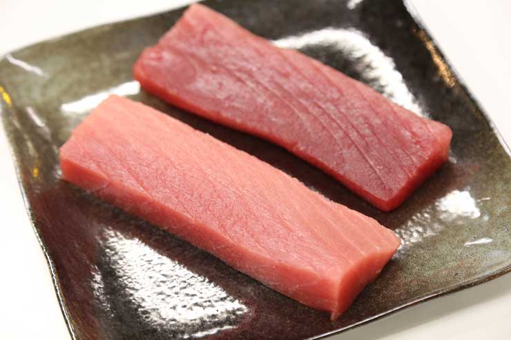 生マグロ 中トロ・赤身 （柵取り約180g各1本ずつ） | 気仙沼直送便