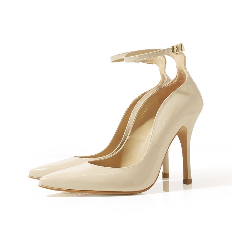 COMEX パンプス ハイヒール ポインテッドトゥ 日本製 本革 エナメル