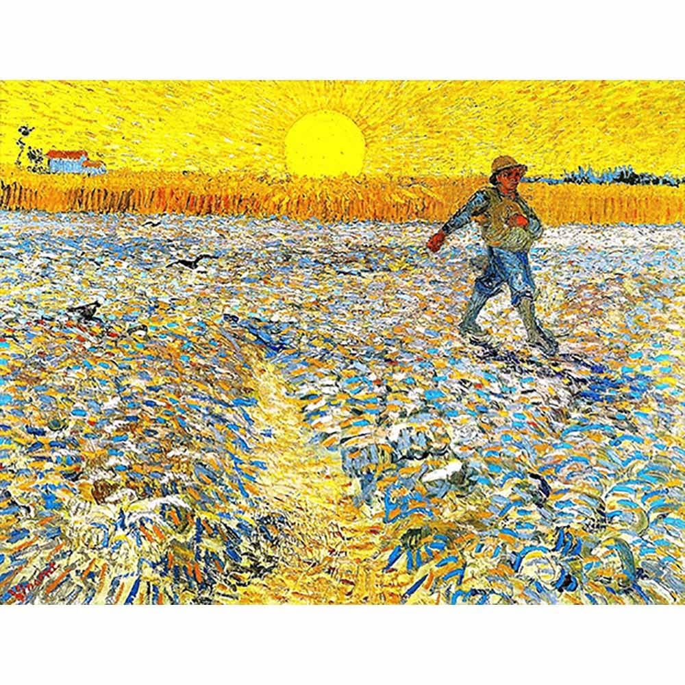 日没の種まく人 【15号】 フィンセント・ファン・ゴッホ 【 額縁が