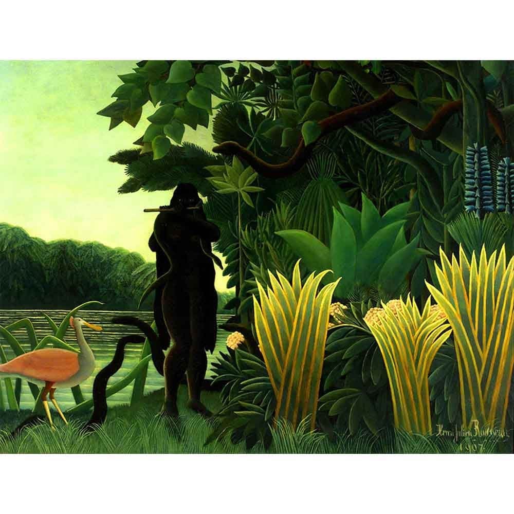 蛇使いの女 【15号】 アンリ・ルソー 【 額縁が選べる 額入り 複製画