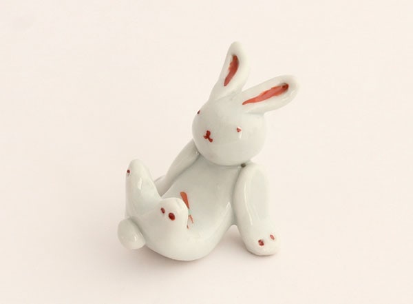 多田利子 箸置（うさぎ）｜九谷焼のうつわ｜和食器通販 じろや
