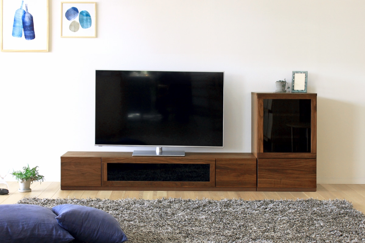 LECCE 105マガジンレコードラック ウォルナット 台輪タイプ