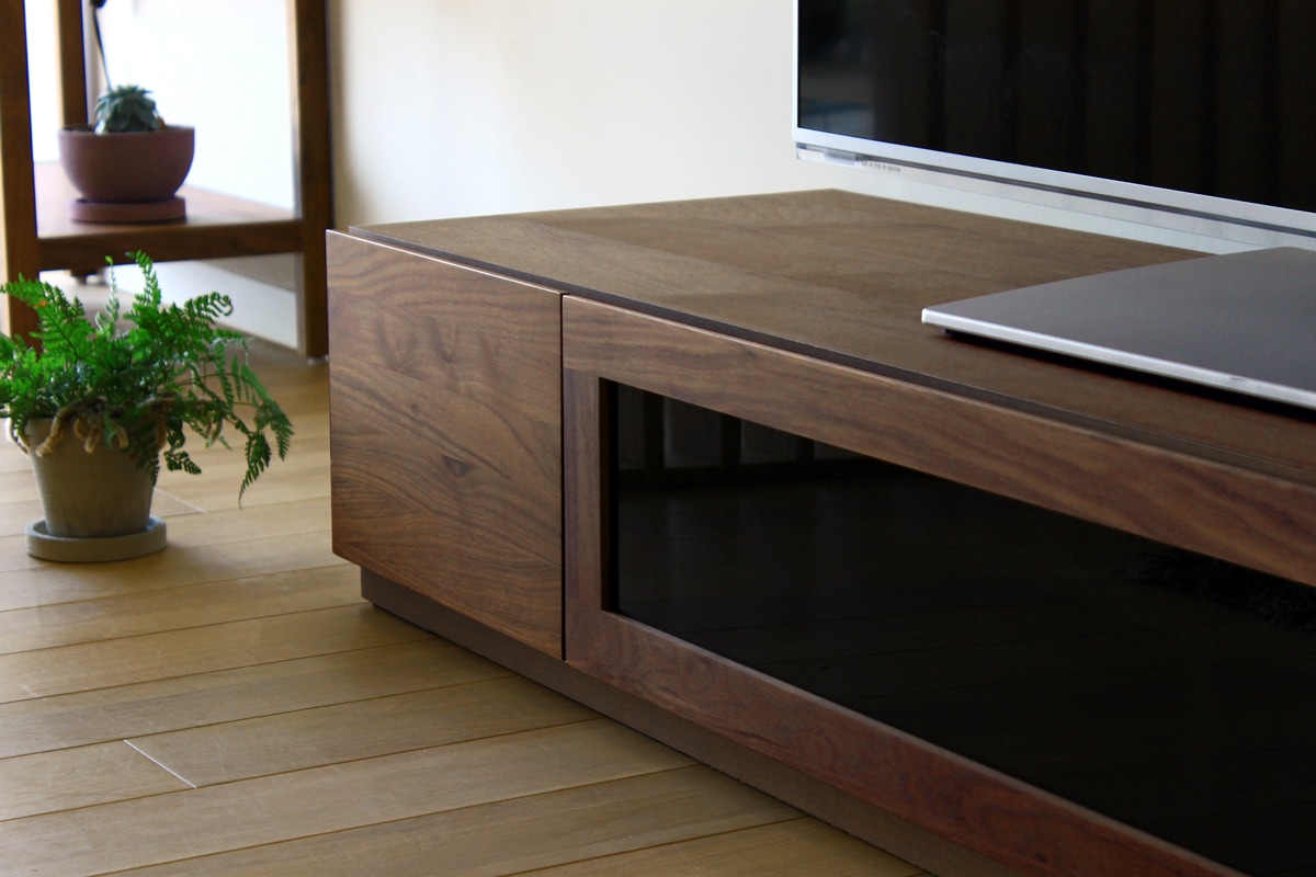 LECCE 105マガジンレコードラック ウォルナット 台輪タイプ