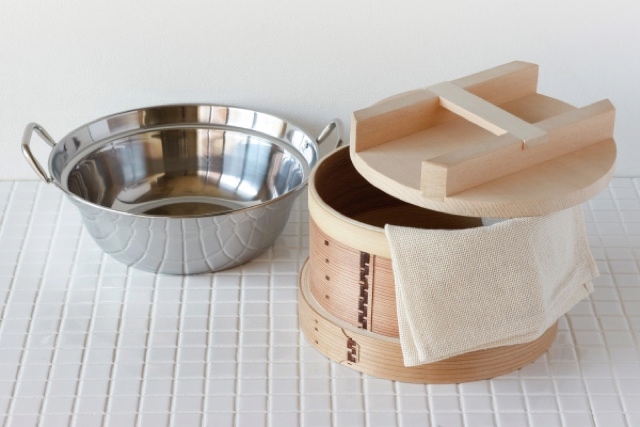 杉 和せいろ 30cm 鍋セット[ガス・IH対応 本体 木ぶた 蒸し布][ 約2升