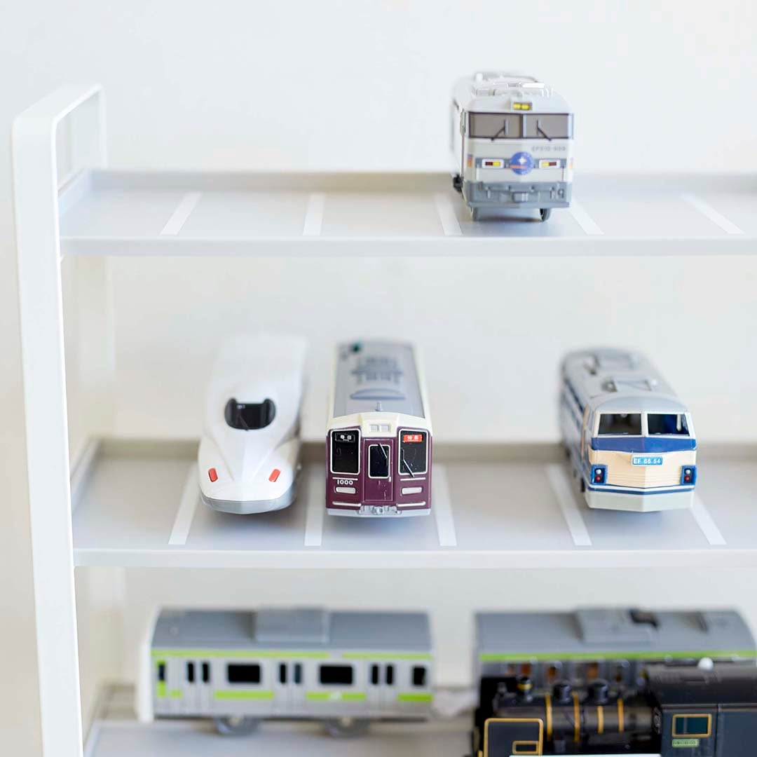 ミニカー＆レールトイラック タワー ホワイト｜ベビー・キッズ用品