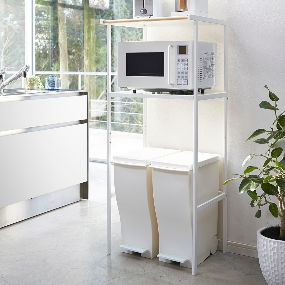 ゴミ箱上ラック タワー ホワイト｜キッチン用品｜kurasso（クラッソ）