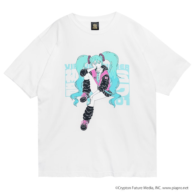 初音ミク Tシャツ 【WHITE】/ 初音ミク×リッスンフレーバー｜LISTEN
