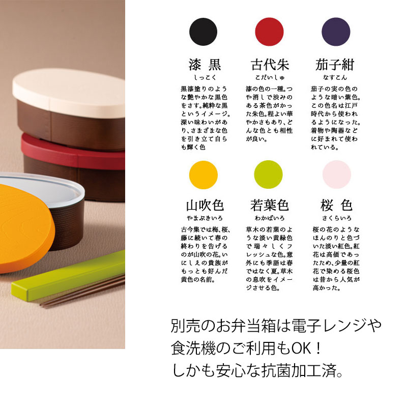 お箸 箸箱 セット 18cm 日本の伝統色 抗菌箸 食洗機対応 スライド式