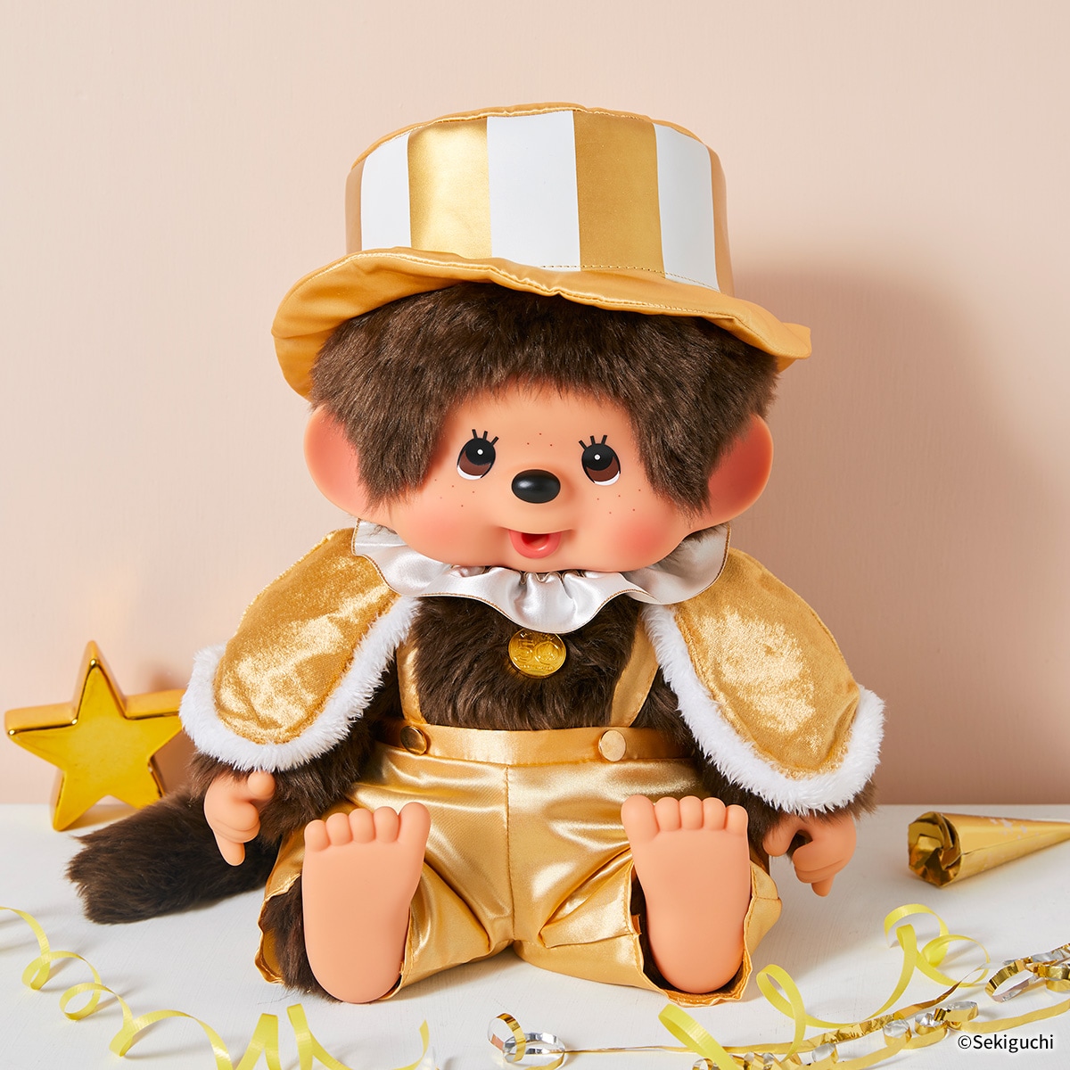 レッツ！パーティ モンチッチ やわらかL 男の子|【ぬいぐるみの