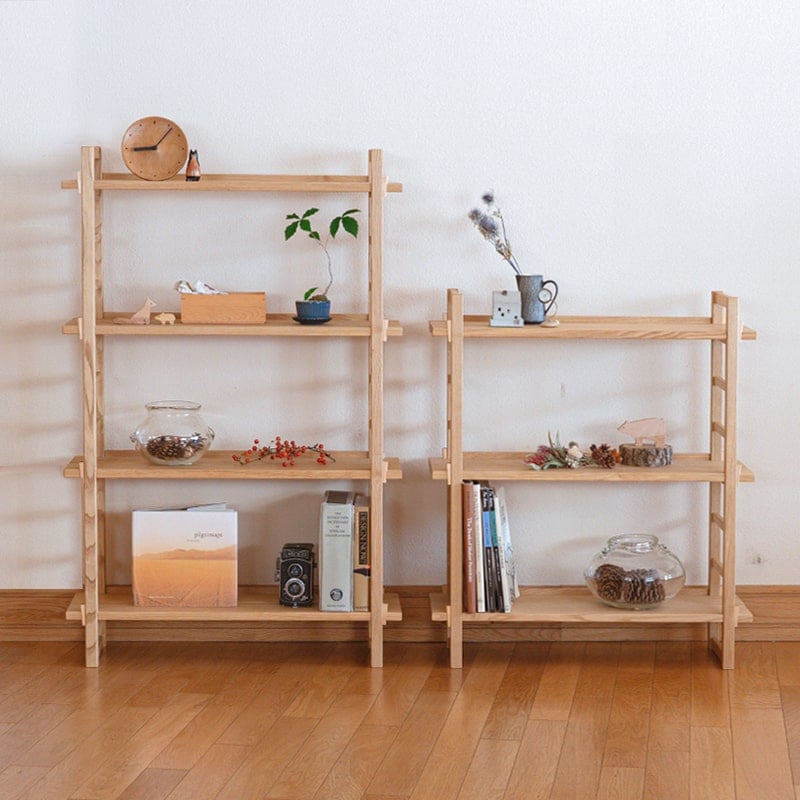 Kigumiシェルフ 3段（ナチュラル・ブラウン）｜オークヴィレッジ