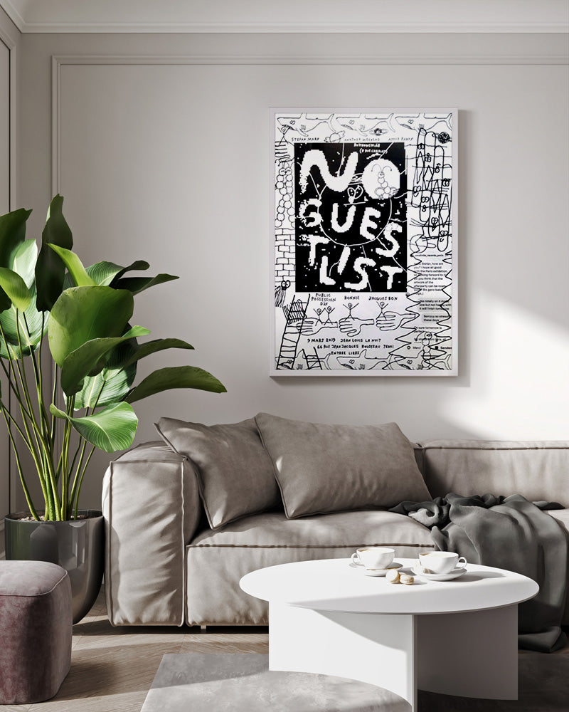 NO GUEST LIST ポスター【Stefan Marx│ステファン・マルクス】（59cm