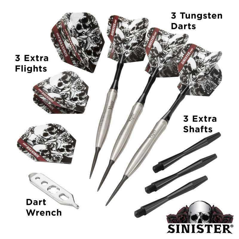 Viper Sinister Darts 95% Tungsten Steel Tip Darts 24 Grams – GLD