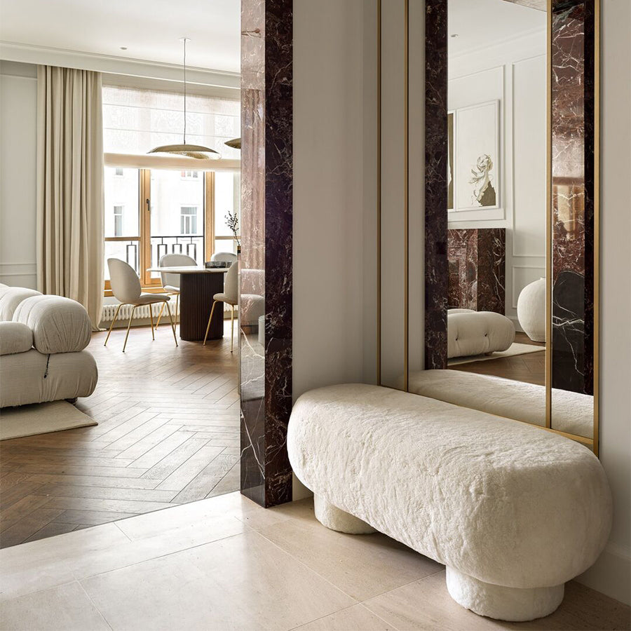 デンマークオーク材Hong Stolenfabrik オットマン北欧家具