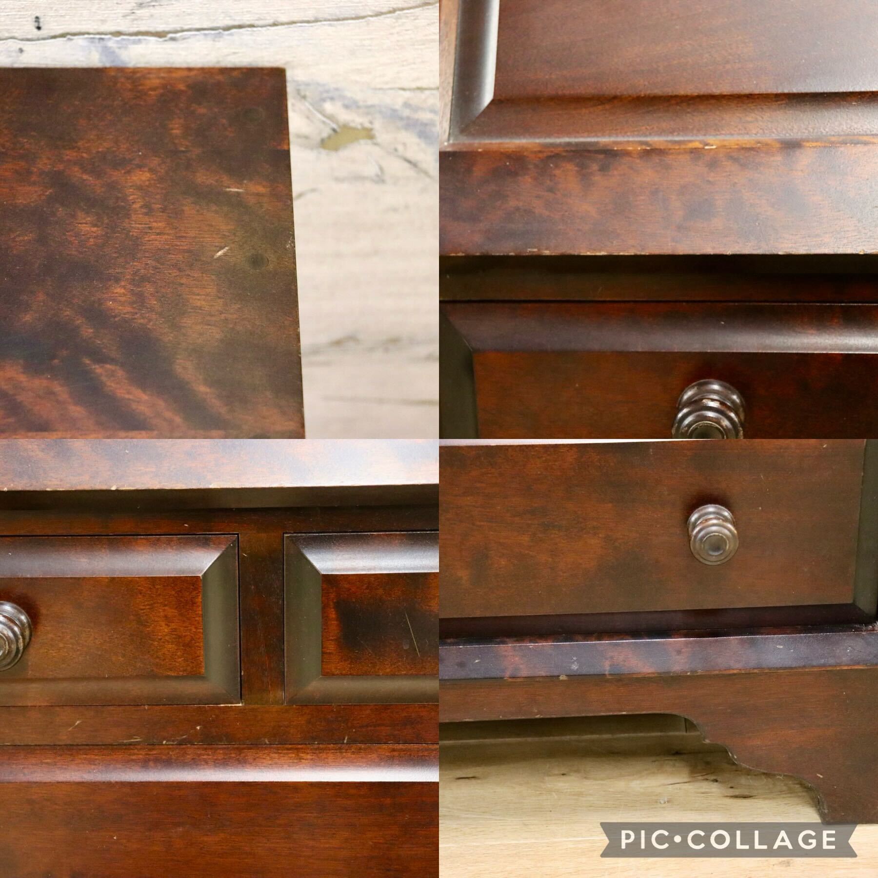 GMGK407○北海道民芸家具 ライティングビューロー 勉強机 学習机 書斎