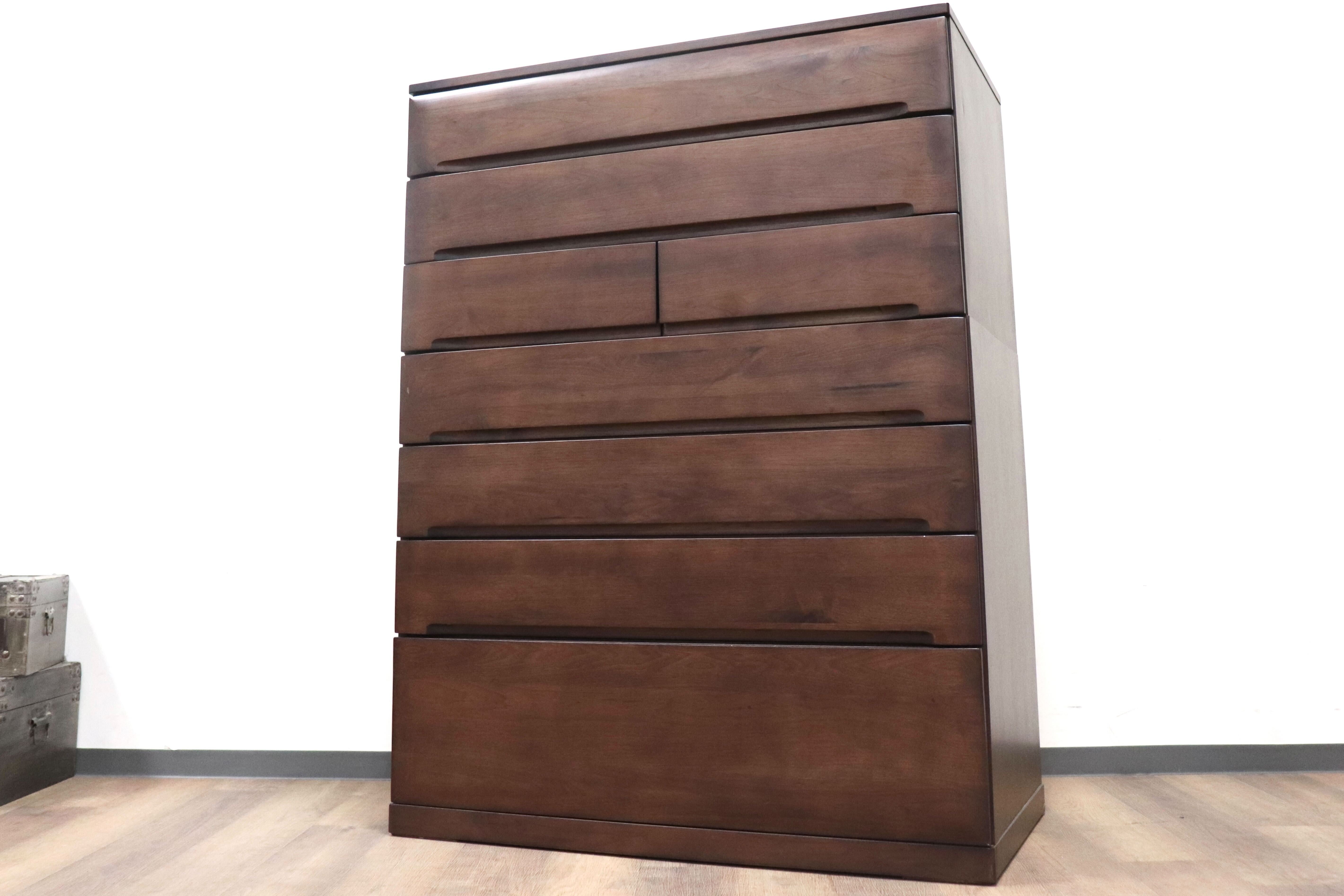 GMHS31○IDC大塚家具 7段チェスト 整理箪笥 ハイチェスト 収納家具