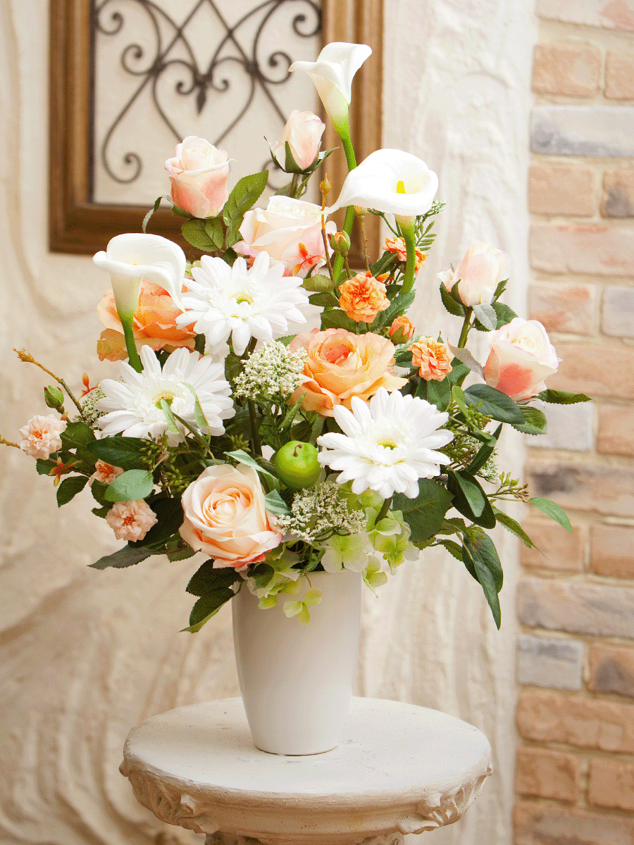 光触媒を使ったアーティフィシャルフラワー（造花）アレンジ | メリエンダ