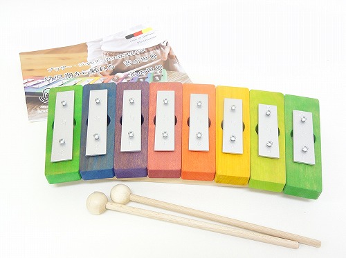 鉄琴 デコア社(DECOR) レインボーグロッケン・ダイアトニック8音 木の