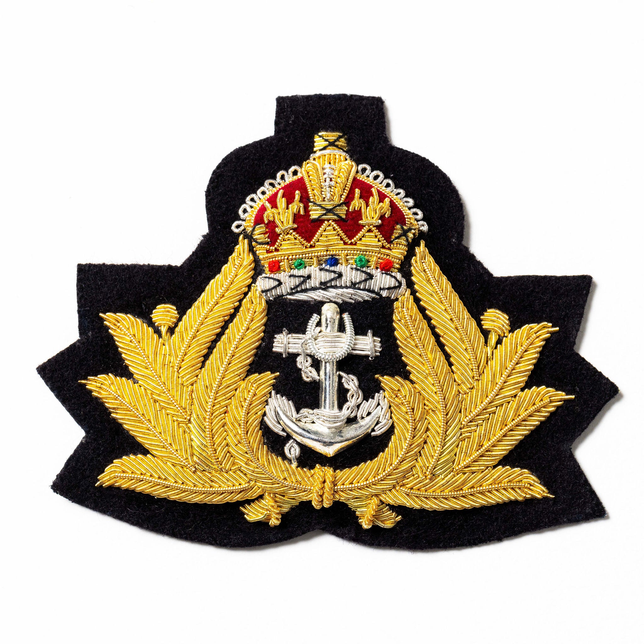 英国海軍士官ベレー帽章 - マルーン – Hand & Lock