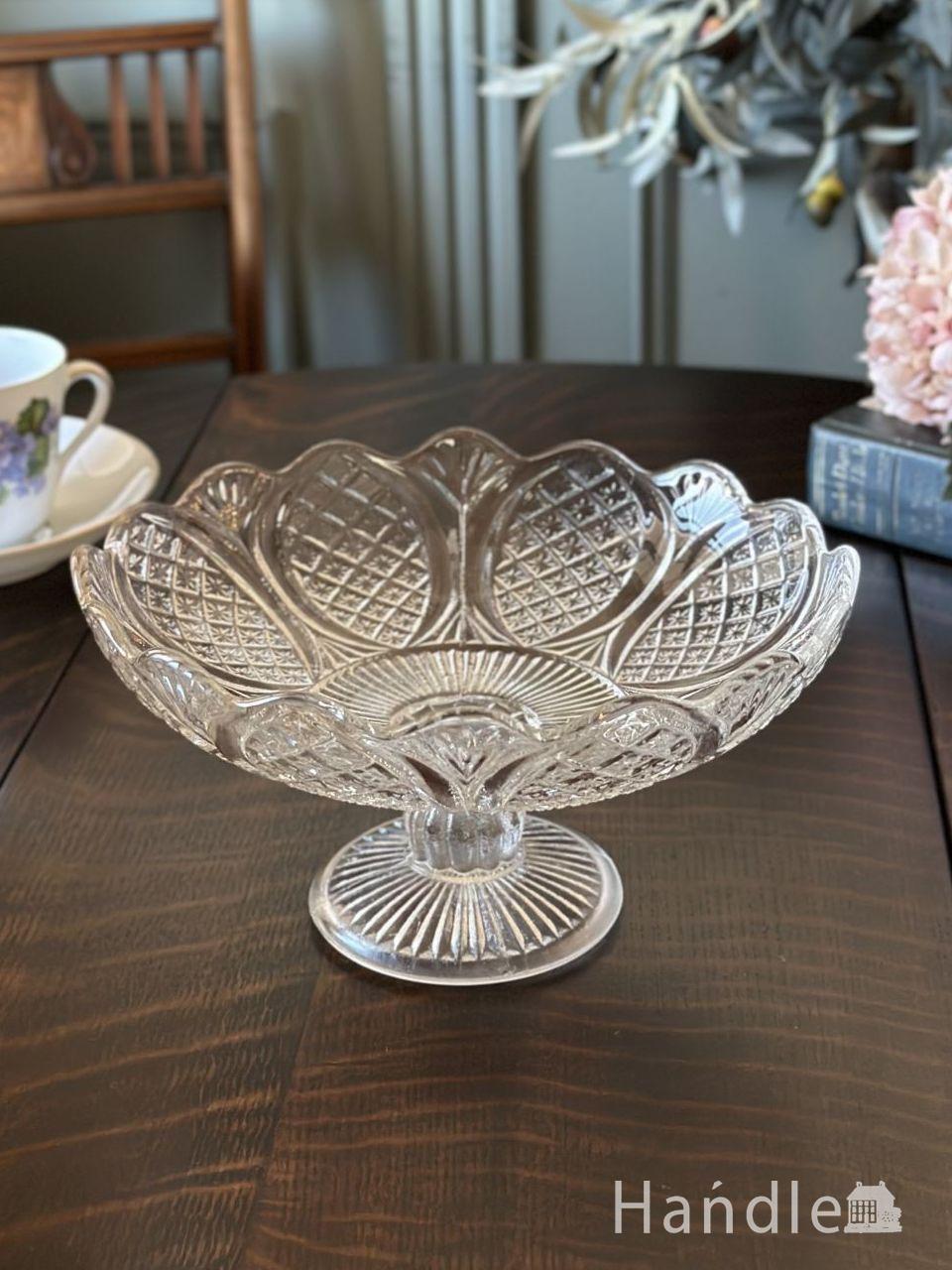 一度は使いたいアンティークプレスドグラスのケーキドーム(pg-3565