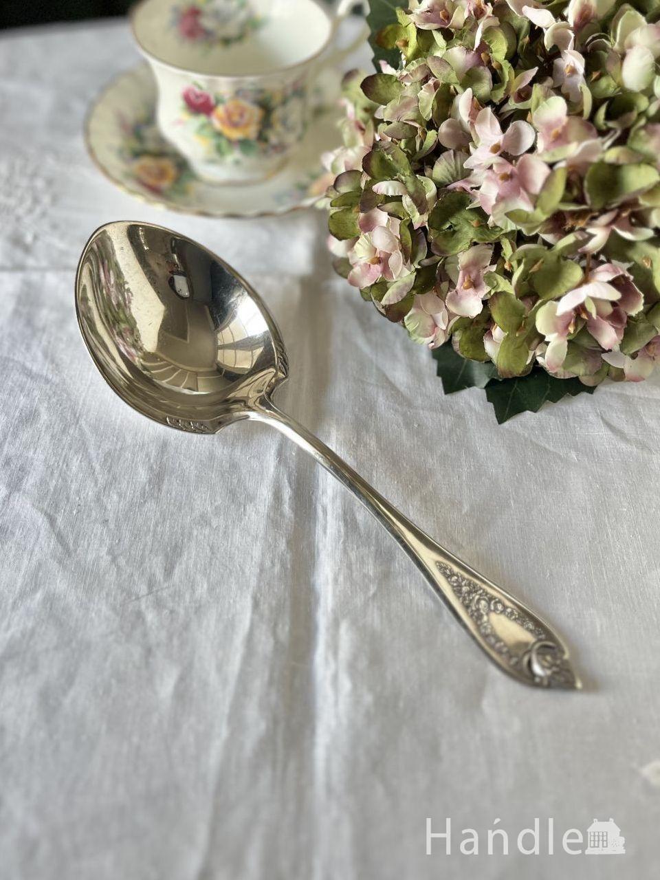 アンティークのシルバーカトラリー、シルバープレートのサーバー