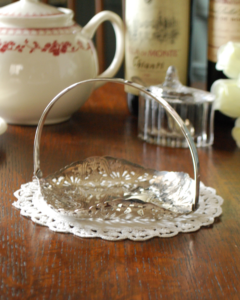 英国の銀食器、アンティークのシルバープレート(トレイ)(k-1938-z