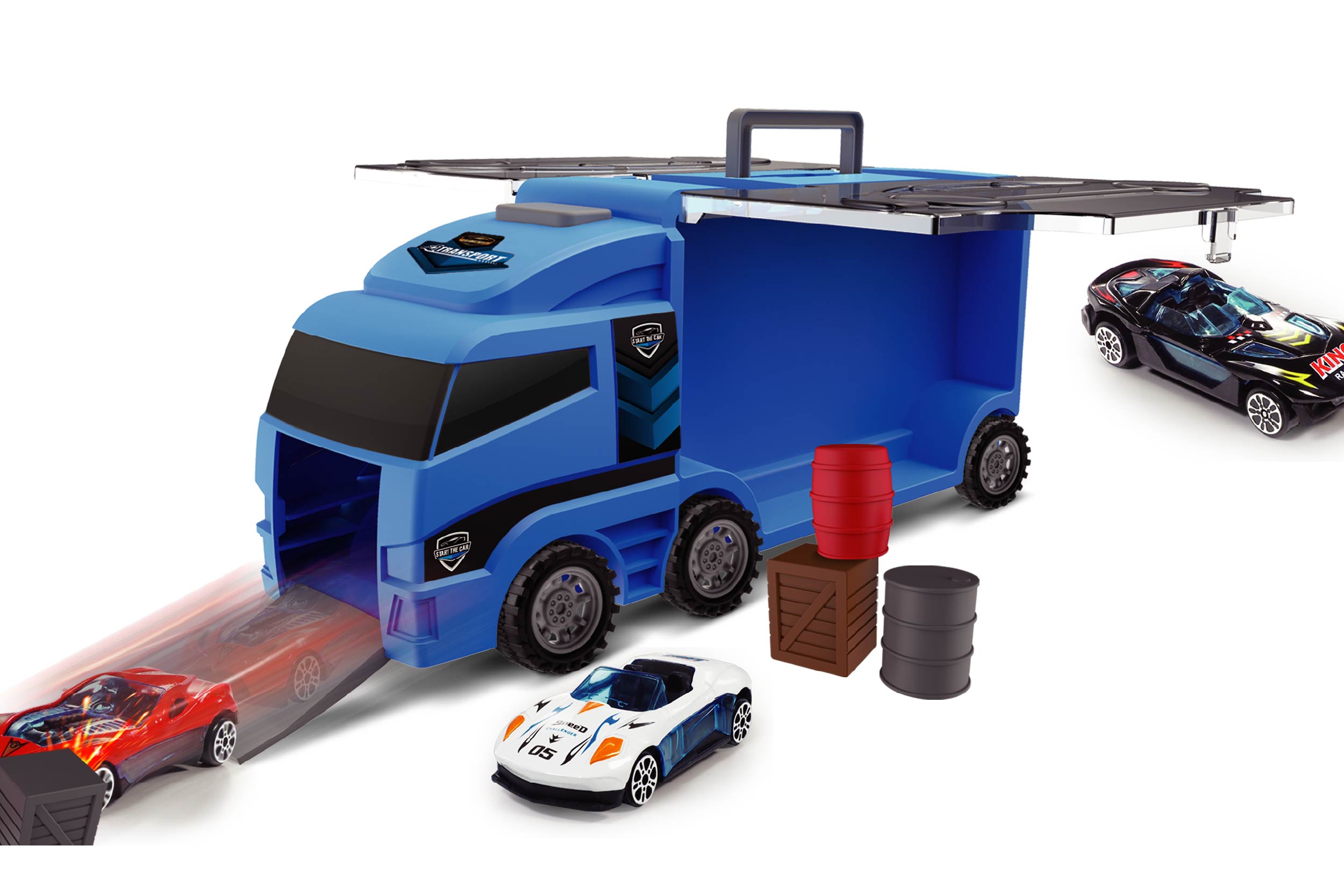 ダイキャストミニカーつきトレーラー | 株式会社ハック