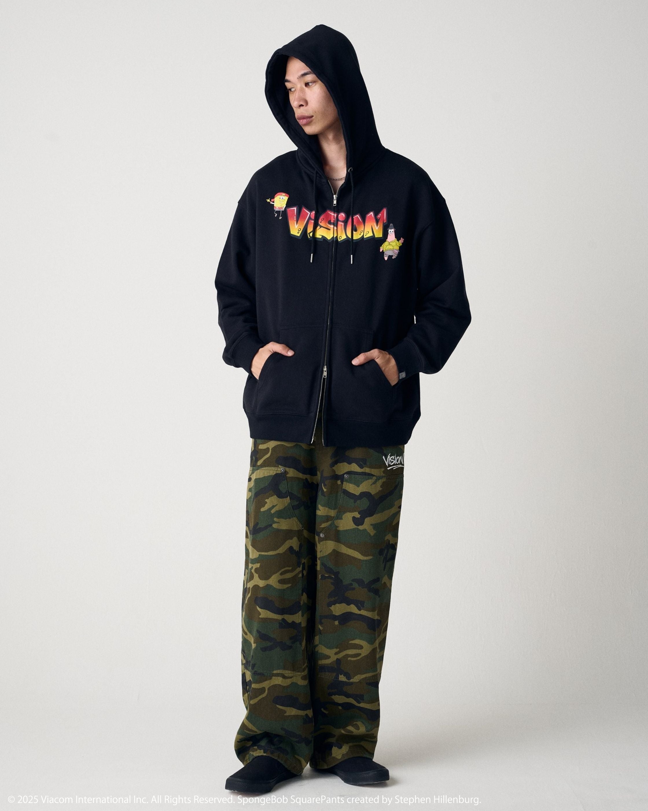 VISION STREET WEAR×スポンジ・ボブ】 Logo ZIP PK / ストリート