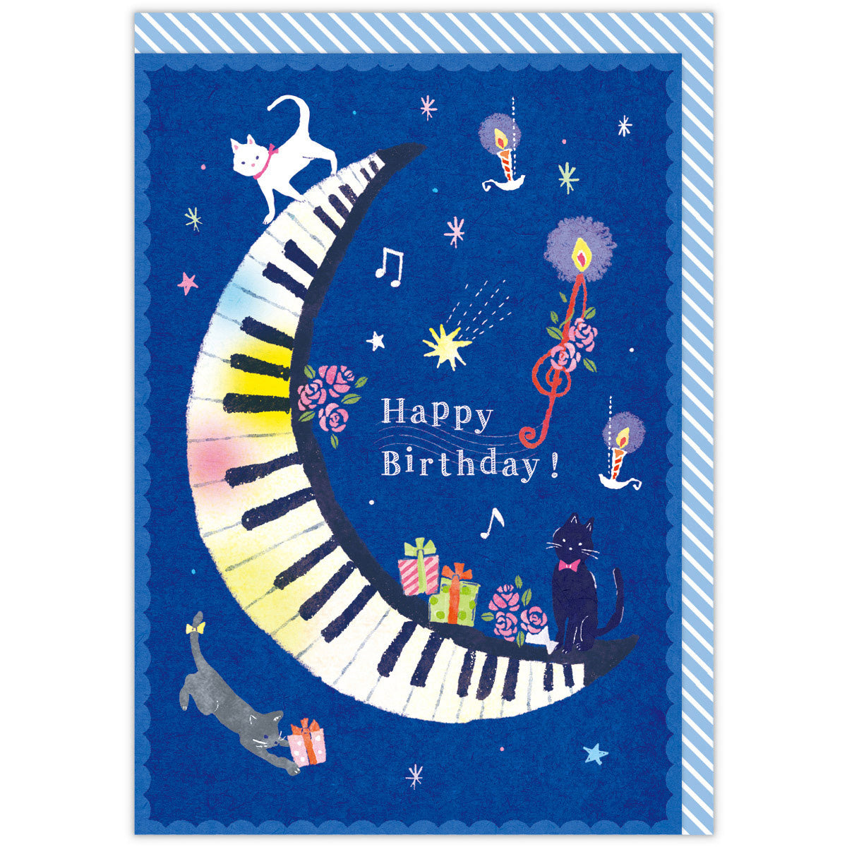 猫と月II【誕生お祝い／オルゴールカード】 – 日本ホールマーク公式