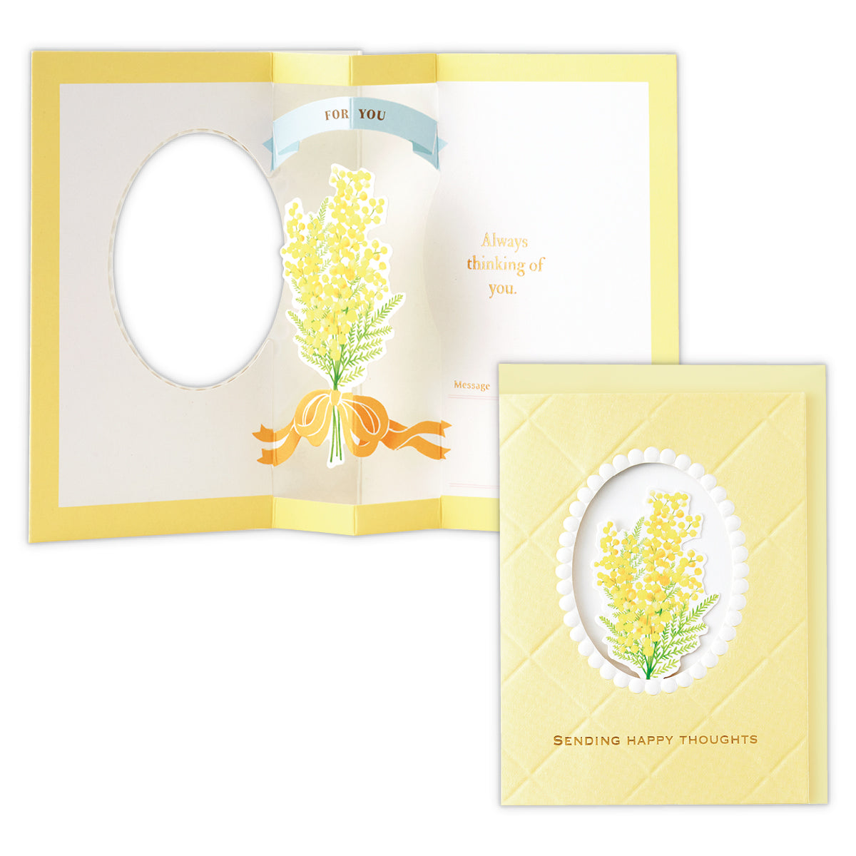 ミモザ【多目的／立体カード／シングルフラワー】｜日本ホールマーク