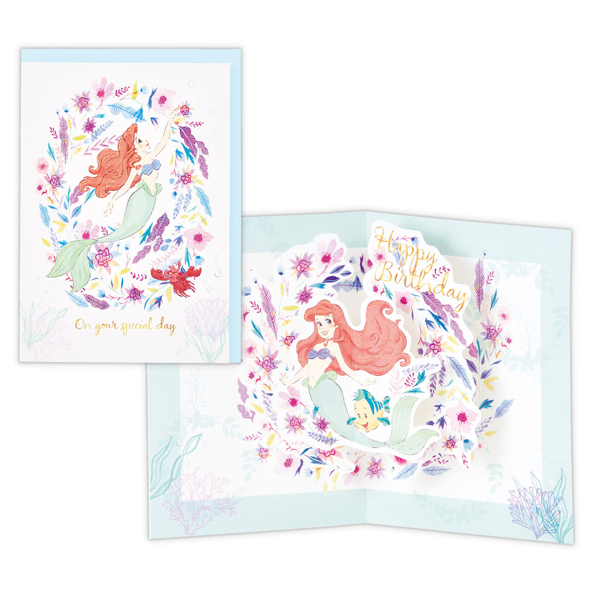 ディズニー リトルマーメイド アリエル ラメフラワーリース【誕生