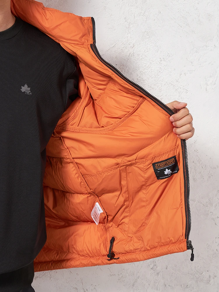 オレンジ 【LOGOS-ロゴス-】 中綿ブルゾン 蓄熱中綿サーモア使用