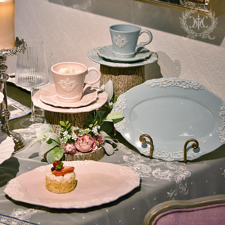 ミニョンオーバルプレート/ブルー｜輸入食器・雑貨の通販 ハルモニア