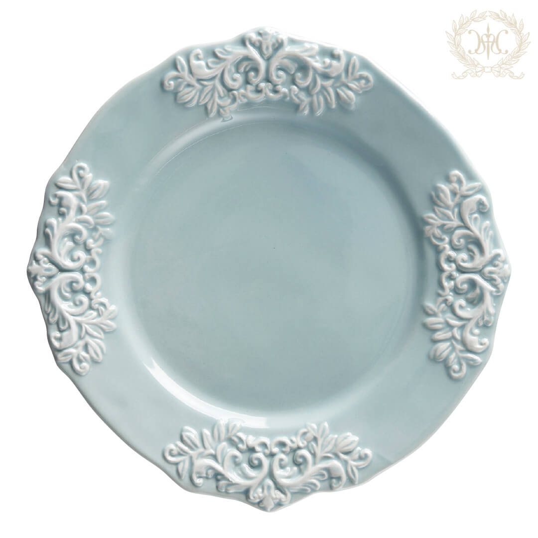 ミニョンラウンドプレート/ブルー｜輸入食器・雑貨の通販 ハルモニア