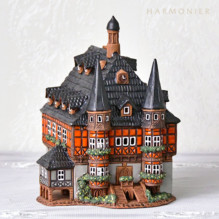 リトアニア製キャンドルハウス/ヴェルニゲローデ市庁舎 Lサイズ