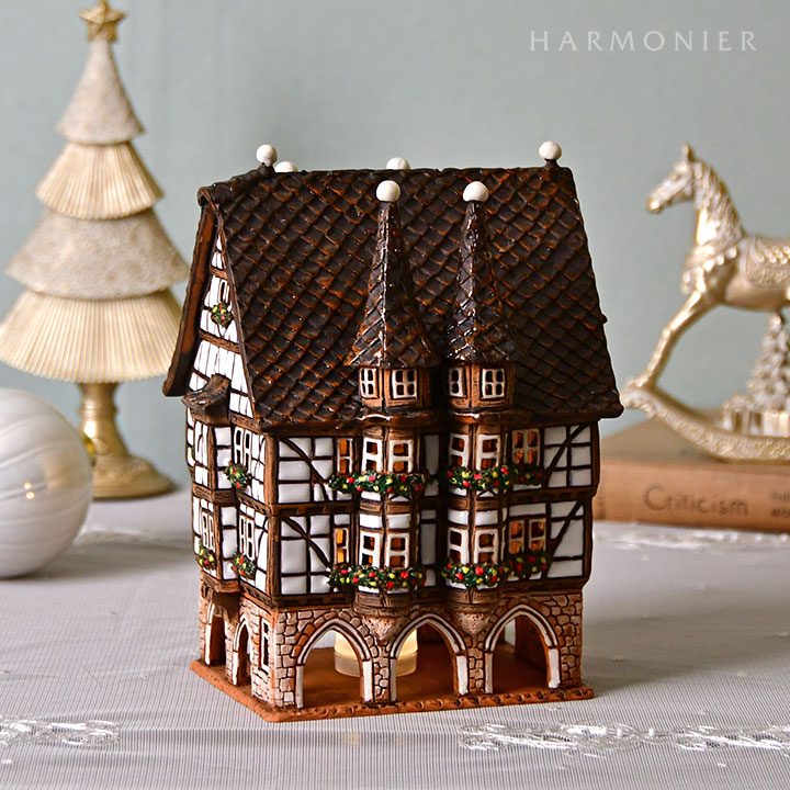 リトアニア製キャンドルハウス/アルスフェルト市庁舎｜クリスマス雑貨