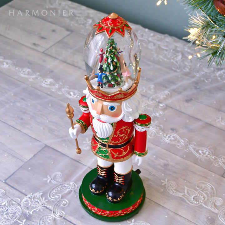 ナッツクラッカーオルゴールドームフィギュア｜クリスマス雑貨の通販