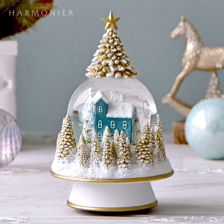 スノードームオルゴール/ツリートップ｜クリスマス雑貨の通販