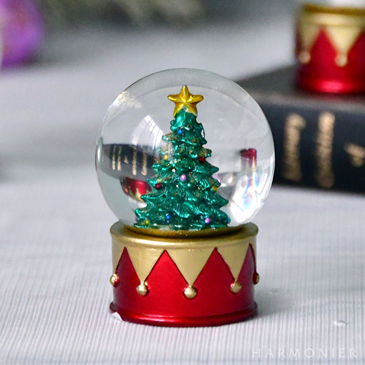 ミニスノードーム/ドラム（サンタ/スノーマン/ツリー）｜クリスマス