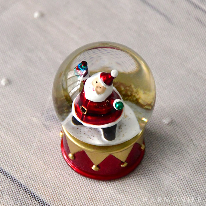 ミニスノードーム/ドラム（サンタ/スノーマン/ツリー）｜クリスマス