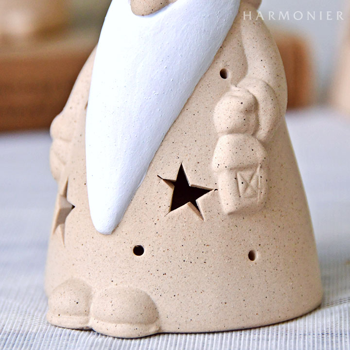 ポッテリーサンタオブジェ/ナチュラル（S/M/L）｜クリスマス雑貨の通販