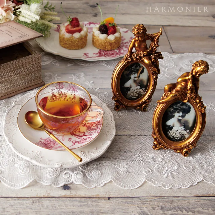 トワルドジュイボルドーガラスカップ＆ソーサー｜輸入食器・雑貨の通販