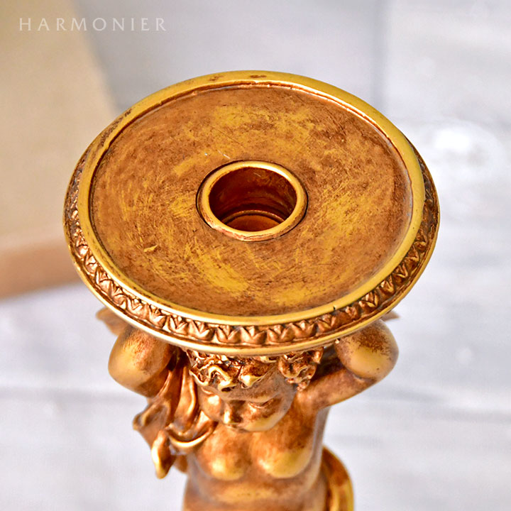 エンジェルキャンドルホルダー（左足前/右足前）｜クリスマス雑貨の