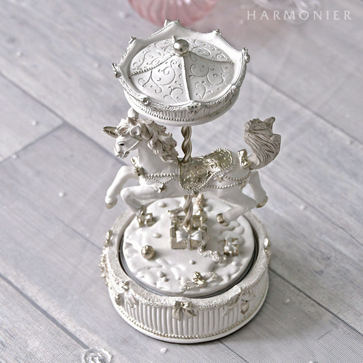 カルーセルユニコーンオルゴール｜クリスマス雑貨の通販 ハルモニア