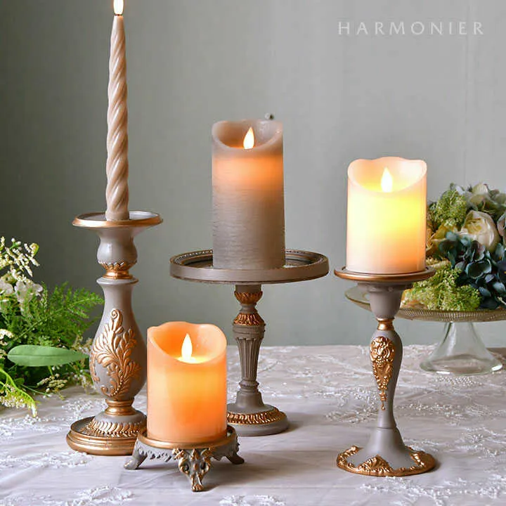 エレガンスグレイキャンドルスタンド/ピラー＆テーパー用｜クリスマス