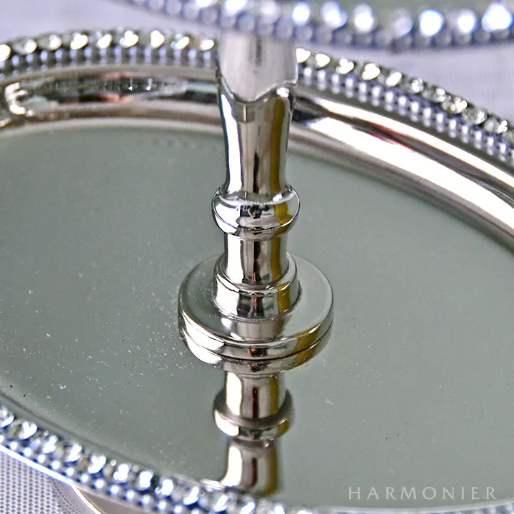 メタルジュエルミニ2段トレイ(オーバル/スクエア)｜輸入雑貨の通販