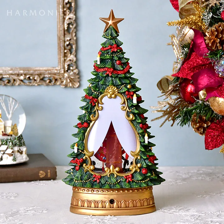 リキッドLEDオルゴール/ナッツクラッカーツリー※電池/USB仕様